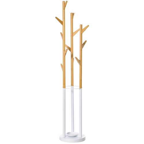 4251774985451 - Garderobenständer mit 13 Haken moderner Schirmständer Natur Weiß 305 x 305 x 1745 cm (BxTxH) Jackenhalter Standgarderobe Garderobe Kleiderständer 4251774985451 - Garderobenständer mit 13 Haken moderner Schirmständer Natur Weiß 305 x 305 x 1745 cm (BxTxH) Jackenhalter Standgarderobe Garderobe Kleiderständer
