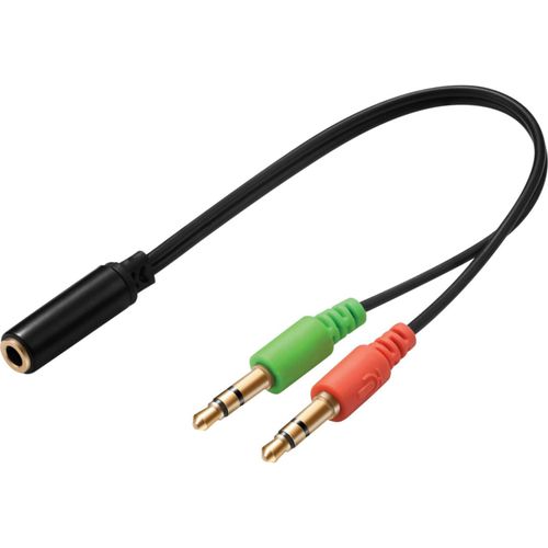 5705730508677 - Headset Converter - Headsetadapter - mini-phone stereo 35 mm männlich zu 4-poliger Mini-Stecker weiblich