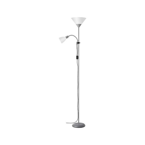4004353103667 - BRILLIANT Lampe Spari Deckenfluter Lesearm silber weiß 1x A60 E27 60W geeignet für Normallampen (nicht enthalten) Mit Schnurzwischenschalter 4004353103667 - BRILLIANT Lampe Spari Deckenfluter Lesearm silber weiß 1x A60 E27 60W geeignet für Normallampen (nicht enthalten) Mit Schnurzwischenschalter