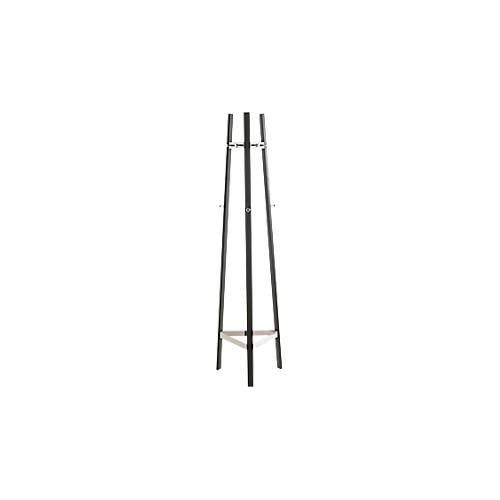 4001070522542 - Garderobenständer HAKU 9 Haken mit jeweils 5 kg Tragkraft B 470 x T 470 x H 1770 mm Stahlrohr pulverbeschichtet Metall chrom-schwarz