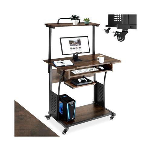 4061173243072 - tectake® Schreibtisch Industrial Style 3 Ebenen einhängbare Ablage und Tastaturauszug 80 x 655 x 1305 cm 4061173243072 - tectake® Schreibtisch Industrial Style 3 Ebenen einhängbare Ablage und Tastaturauszug 80 x 655 x 1305 cm