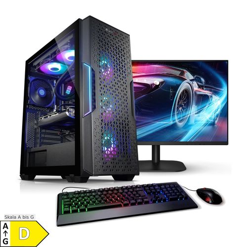 4260627613076 - PC Set mit 27 Zoll TFT Raptor 12 Intel Core i7-12700KF 32GB DDR4 NVIDIA RTX 4060 8 GB 1TB SSD 2TB HDD WLAN Windows 11