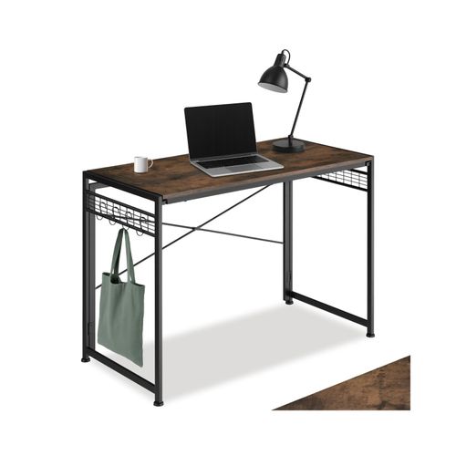 4061173231239 - tectake® Schreibtisch Industrial Style klappbar mit seitlichen Gitterflächen und 8 Haken 102 x 51 x 77 cm 4061173231239 - tectake® Schreibtisch Industrial Style klappbar mit seitlichen Gitterflächen und 8 Haken 102 x 51 x 77 cm