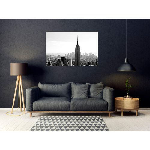 4047809883010 - Acrylglasbild QUEENCE Elgin Bilder Gr B H 90 cm x 60 cm Acrylglasbild Stadt Querformat 1 St grau Acrylglasbilder