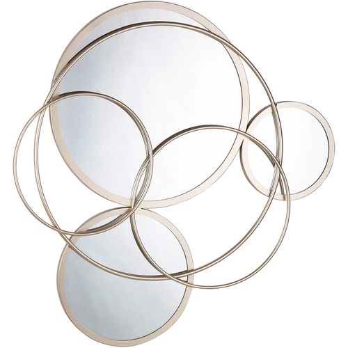 4063387741269 - Wandspiegel CASABLANCA BY GILDE Spiegel Kreise Spiegel Gr B H T 78 cm x 72 cm x 35 cm beige (champagnerfarben) Wandspiegel