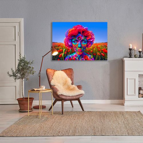 4067437111781 - Acrylglasbild QUEENCE Mohn-Zeit bunt (knallige bunte farben) Bilder B H T 90cm x 60cm x 04cm Fantasy-Frau-Blumen-Blumenbilder-Mann Querformat Acrylglas KI Kunst knallige Farben künstliche Intelligenz bunt B90cm H60cm T04cm 4067437111781 - Acrylglasbild QUEENCE Mohn-Zeit bunt (knallige bunte farben) Bilder B H T 90cm x 60cm x 04cm Fantasy-Frau-Blumen-Blumenbilder-Mann Querformat Acrylglas KI Kunst knallige Farben künstliche Intelligenz bunt B90cm H60cm T04cm