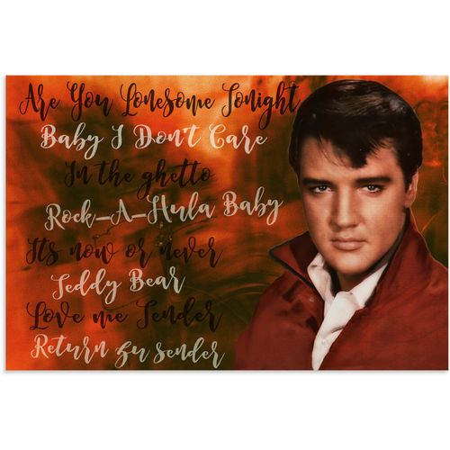 4062144821565 - Wandbild ARTLAND Elvis Star Bilder Gr B H 120 cm x 80 cm Alu-Dibond-Druck Bilder von berühmten Musikern Querformat 1 St rot Kunstdrucke als Alubild Leinwandbild Wandaufkleber oder Poster in versch Größen 4062144821565 - Wandbild ARTLAND Elvis Star Bilder Gr B H 120 cm x 80 cm Alu-Dibond-Druck Bilder von berühmten Musikern Querformat 1 St rot Kunstdrucke als Alubild Leinwandbild Wandaufkleber oder Poster in versch Größen