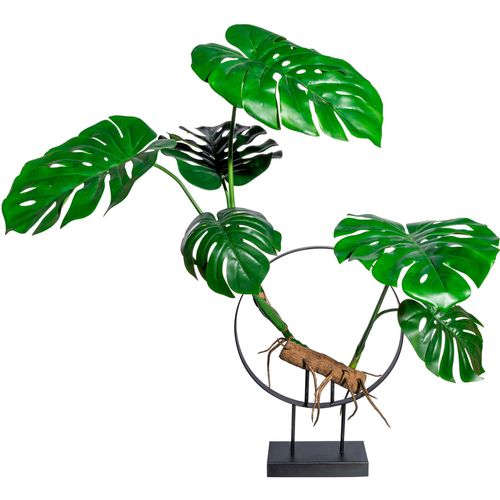 4064118144243 - Kunstbaum CREATIV GREEN Dekoobjekt Splitphildendron Kunstpflanzen Gr B H 80 cm x 100 cm 1 St grün Kunst-Bäume