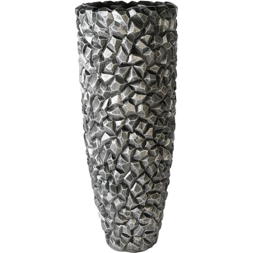 4001250794530 - Übertopf CASABLANCA BY GILDE Gravity graphit grau (graphit) Pflanzgefäße B H T 37cm x 95cm x 37cm Fiberglas grau Fiberglas B37cm H95cm T37cm