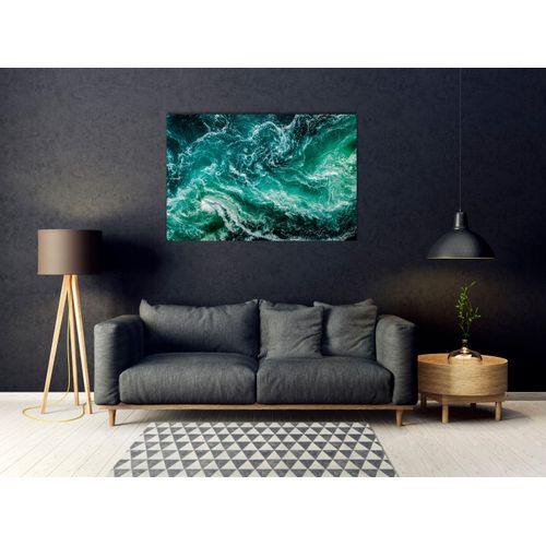 4047809884482 - Acrylglasbild QUEENCE Eyco Bilder Gr B H 90 cm x 60 cm Acrylglasbild Meer Querformat 1 St blau (türkis) Acrylglasbilder
