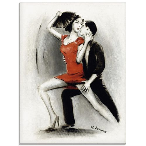 4059745788205 - Glasbild ARTLAND Leidenschaftliches Tanzpaar Bilder Gr B H 60 cm x 80 cm Glasbild Menschen Hochformat 1 St rot Bild Glasbild Glasbilder Bilder in verschiedenen Größen