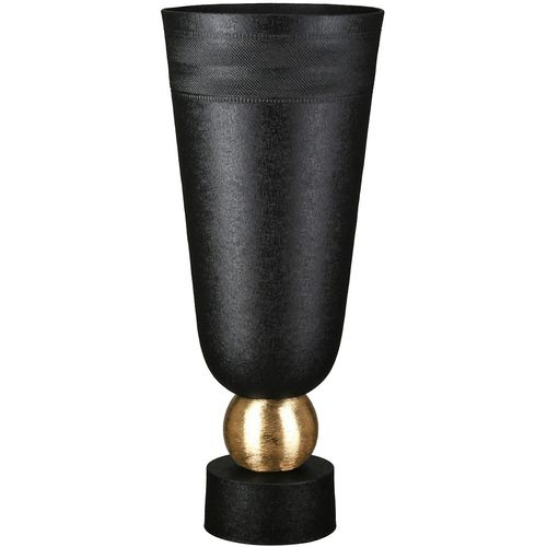 4063387579893 - Tischvase CASABLANCA BY GILDE Vase konisch Nama schwarz schwarz B21cm H475cm T21cm Ø21cm Aluminium Vasen