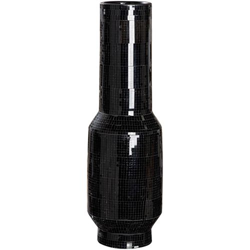 4063387344606 - Bodenvase GILDE Bodenvase Black Disco schwarz H 51 cm schwarz B16cm H51cm T16cm Ø16cm Keramik Vasen