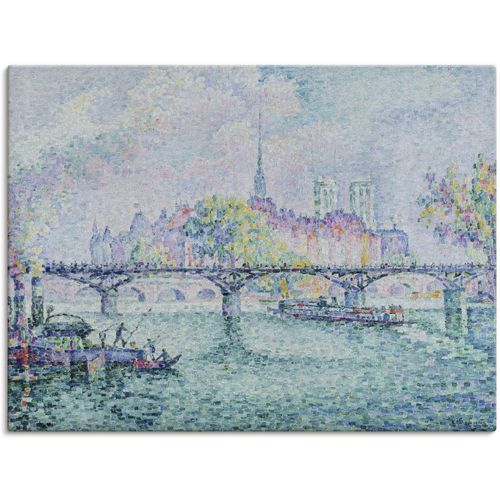 4055327103329 - Wandbild ARTLAND Paris Blick zur Ile de la Cité 1913 Bilder Gr B H 120 cm x 90 cm Leinwandbild Europa 1 St blau Bild Poster Bilder als Leinwandbild Wandaufkleber oder in versch Größen