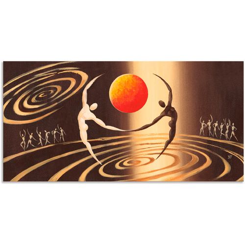 4057738423607 - Wandbild ARTLAND Über dem Universum Bilder Gr B H 150 cm x 75 cm Alu-Dibond-Druck Paar 1 St braun Bild Metallbild Metallbilder Bilder als Alubild Leinwandbild Wandaufkleber oder Poster in versch Größen