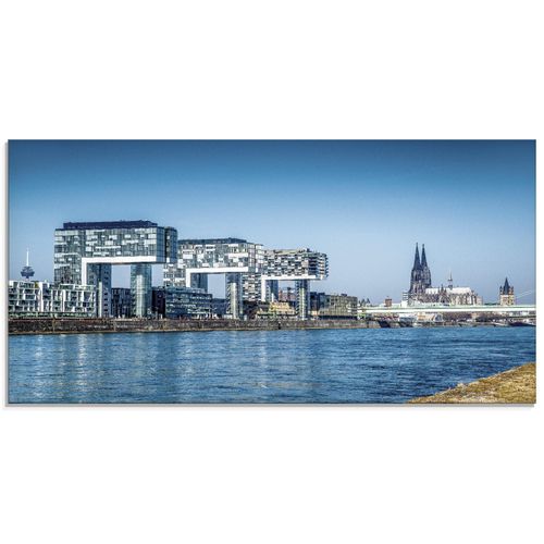 4058661733665 - Glasbild ARTLAND Köln Kranhäuser und Dom Bilder Gr B H 100 cm x 50 cm Glasbild Gebäude Querformat 1 St blau Bild Glasbild Glasbilder Bilder in verschiedenen Größen 4058661733665 - Glasbild ARTLAND Köln Kranhäuser und Dom Bilder Gr B H 100 cm x 50 cm Glasbild Gebäude Querformat 1 St blau Bild Glasbild Glasbilder Bilder in verschiedenen Größen