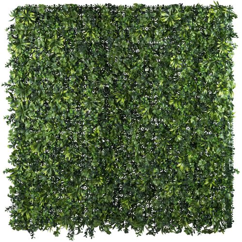 4064118182467 - Kunstpflanze CREATIV GREEN Blättermatte UV-beständig und schwer entflammbar Kunstpflanzen Gr B H 100 cm x 100 cm 1 St bunt (grün lila) Künstliche Zimmerpflanzen in UV-beständiger Ausführung