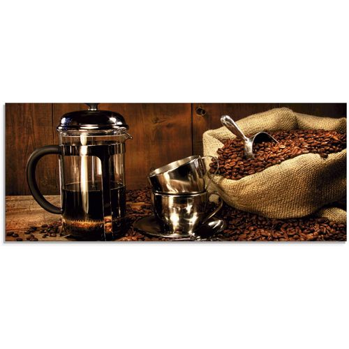 4058661607669 - Glasbild ARTLAND Sack Kaffeebohnen mit Presse Bilder Gr B H 125 cm x 50 cm Glasbild Getränke 1 St braun Glasbilder in verschiedenen Größen 4058661607669 - Glasbild ARTLAND Sack Kaffeebohnen mit Presse Bilder Gr B H 125 cm x 50 cm Glasbild Getränke 1 St braun Glasbilder in verschiedenen Größen