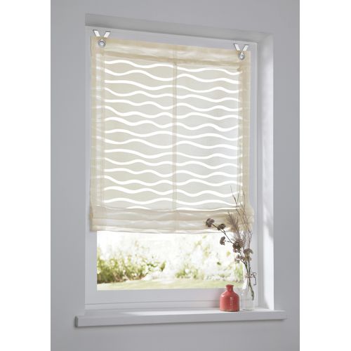 4016478978532 - Raffrollo KUTTI Enya beige (natur) B100cm H140cm Ausbrenner Obermaterial 65% Baumwolle 35% Polyester Raffrollos Montage ohne Bohren incl Fensterhaken 4016478978532 - Raffrollo KUTTI Enya beige (natur) B100cm H140cm Ausbrenner Obermaterial 65% Baumwolle 35% Polyester Raffrollos Montage ohne Bohren incl Fensterhaken