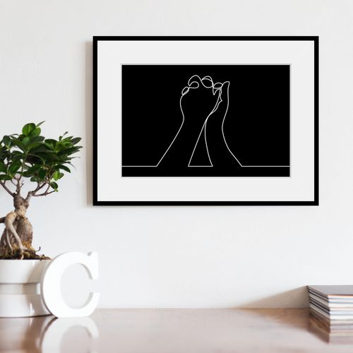 4049009841401 - Bild QUEENCE Power of Love schwarz (farbe rahmen schwarz farbe bild(er) schwarz) B70cm H50cm Acrylglas Papier Holz Bilder HD Premium Poster-Druck inkl Holzrahmen 4049009841401 - Bild QUEENCE Power of Love schwarz (farbe rahmen schwarz farbe bild(er) schwarz) B70cm H50cm Acrylglas Papier Holz Bilder HD Premium Poster-Druck inkl Holzrahmen