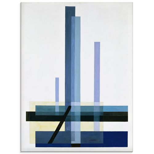 4062144285633 - Glasbild ARTLAND C XII Blaues Bild Bilder Gr B H 60 cm x 80 cm Glasbild Muster Hochformat 1 St blau Bild Glasbild Glasbilder Bilder in verschiedenen Größen