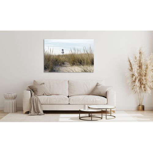 4047809883768 - Acrylglasbild QUEENCE Erasmus Bilder Gr B H 80 cm x 60 cm Acrylglasbild Strand Querformat 1 St weiß Acrylglasbilder