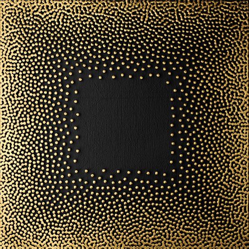 4067602803633 - Leinwandbild The Frame gold (goldfarben) Bilder B H 70cm x 70cm Abstrakt quadratisch Leinwand Akustikbild mit sehr guten Schallabsorptions-Eigenschaften B70cm H70cm