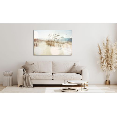 4047809883966 - Acrylglasbild QUEENCE Estan Bilder Gr B H 120 cm x 80 cm Acrylglasbild Strand Querformat 1 St beige Acrylglasbilder