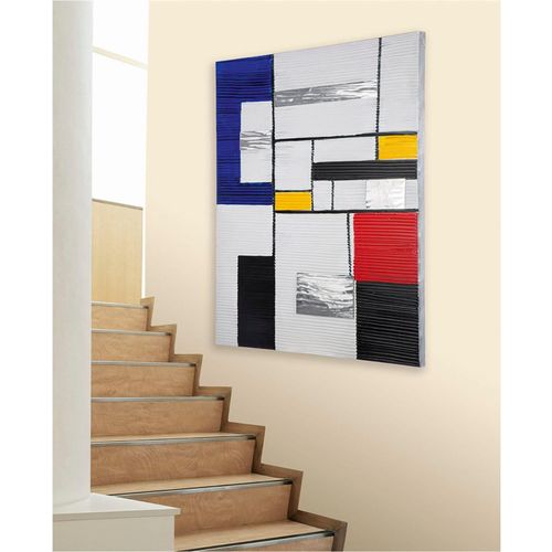 4063387384138 - Leinwandbild CASABLANCA BY GILDE Visage quadratisch bunt (farbe bild(er) mehrfarbig) B100cm H100cm T4cm Holz Leinwand Bilder
