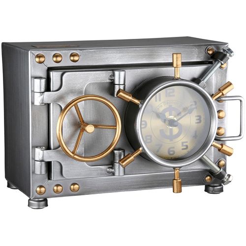 4063387590867 - Tischuhr CASABLANCA BY GILDE Tischuhr Spardose Tresor silberfarben H 175 cm silber (silberfarben) Tischuhren 4063387590867 - Tischuhr CASABLANCA BY GILDE Tischuhr Spardose Tresor silberfarben H 175 cm silber (silberfarben) Tischuhren