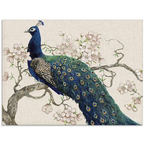 4058661322715 - Glasbild ARTLAND Pfau & Blüten II Bilder Gr B H 80 cm x 60 cm Glasbild Vögel Querformat 1 St beige (naturfarben) Bild Glasbild Glasbilder Bilder in verschiedenen Größen 4058661322715 - Glasbild ARTLAND Pfau & Blüten II Bilder Gr B H 80 cm x 60 cm Glasbild Vögel Querformat 1 St beige (naturfarben) Bild Glasbild Glasbilder Bilder in verschiedenen Größen