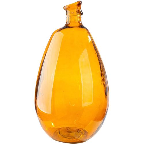 4063387588932 - Tischvase GILDE Vase bauchig  organisch Organical braun H 47 cm braun B26cm H47cm T26cm Ø26cm Glas Vasen