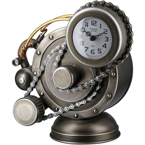 4063387590874 - Tischuhr CASABLANCA BY GILDE Tischuhr Spardose rund Cada silberfarben H 25 cm silber (silberfarben) Tischuhren 4063387590874 - Tischuhr CASABLANCA BY GILDE Tischuhr Spardose rund Cada silberfarben H 25 cm silber (silberfarben) Tischuhren