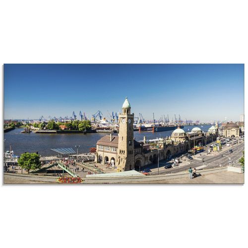 4057738872412 - Glasbild ARTLAND Hamburg St Pauli Landungsbrücken Bilder Gr B H 100 cm x 50 cm Glasbild Deutschland Querformat 1 St beige (naturfarben) Bild Glasbild Glasbilder Bilder in verschiedenen Größen 4057738872412 - Glasbild ARTLAND Hamburg St Pauli Landungsbrücken Bilder Gr B H 100 cm x 50 cm Glasbild Deutschland Querformat 1 St beige (naturfarben) Bild Glasbild Glasbilder Bilder in verschiedenen Größen