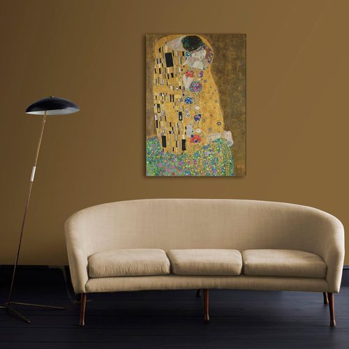 5011583536744 - Leinwandbild ART FOR THE HOME Kuss (Gustav Klimt) Bilder Gr B H T 70 cm x 100 cm x 3 cm Leinwandbild 1 St bunt (mehrfarbig) Leinwandbilder