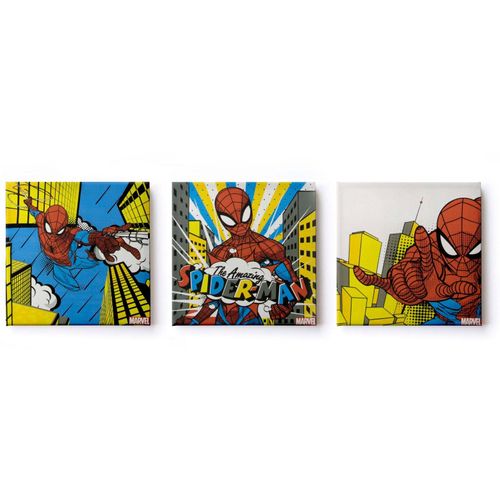 5011583486285 - Leinwandbild MARVEL Leinwandbilder Set of 3 Spiderman 3 30X30cm Bilder Gr B H T 30 cm x 30 cm x 25 cm Leinwandbild 3 St bunt Leinwandbilder