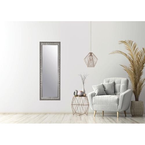 4251062214478 - Dekospiegel LENFRA Chantal silber (silberfarben) Spiegel B H T 51cm x 101cm x 43cm Holz Wandspiegel B51cm H101cm T43cm