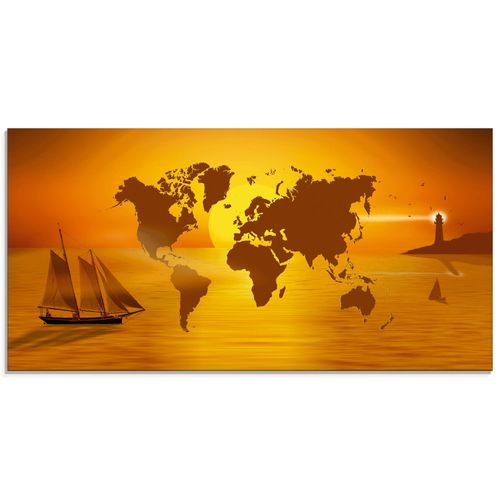 4055327823777 - Glasbild ARTLAND Weltumsegelung Bilder Gr B H 100 cm x 50 cm Glasbild Landkarten Querformat 1 St orange Bild Glasbild Glasbilder Bilder in verschiedenen Größen 4055327823777 - Glasbild ARTLAND Weltumsegelung Bilder Gr B H 100 cm x 50 cm Glasbild Landkarten Querformat 1 St orange Bild Glasbild Glasbilder Bilder in verschiedenen Größen