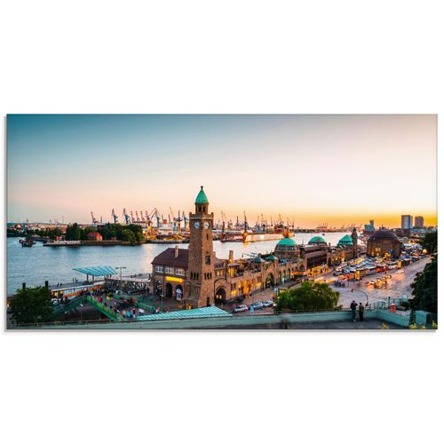4057738872337 - Glasbild ARTLAND Hamburg Hafen und Landungsbrücken Bilder Gr B H 100 cm x 50 cm Glasbild Deutschland Querformat 1 St beige (naturfarben) Bild Glasbild Glasbilder Bilder in verschiedenen Größen 4057738872337 - Glasbild ARTLAND Hamburg Hafen und Landungsbrücken Bilder Gr B H 100 cm x 50 cm Glasbild Deutschland Querformat 1 St beige (naturfarben) Bild Glasbild Glasbilder Bilder in verschiedenen Größen