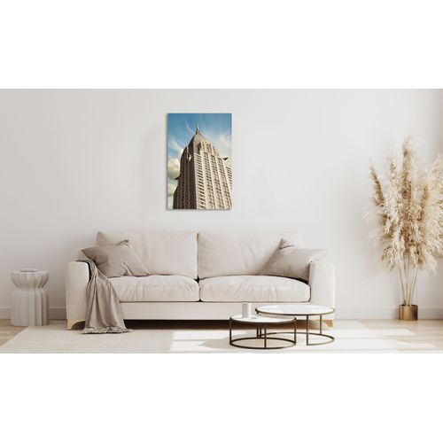 4047809882914 - Acrylglasbild QUEENCE Elard Bilder Gr B H 90 cm x 60 cm Acrylglasbild Stadt Hochformat 1 St beige Acrylglasbilder
