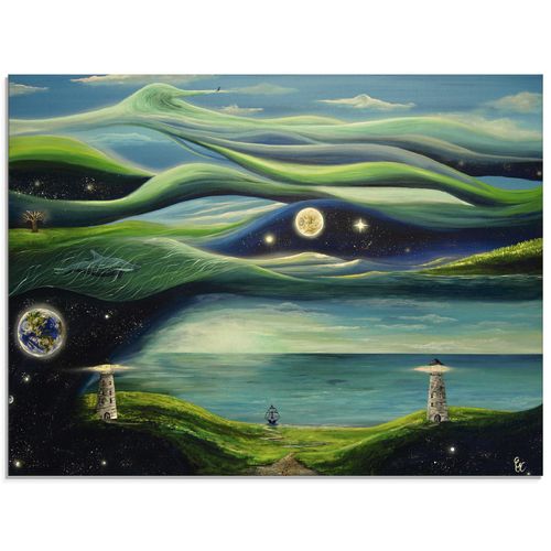 4062144129319 - Glasbild ARTLAND Verschiedene Leben Bilder Gr B H 80 cm x 60 cm Glasbild Landschaften Querformat 1 St blau Bild Glasbild Glasbilder Bilder in verschiedenen Größen 4062144129319 - Glasbild ARTLAND Verschiedene Leben Bilder Gr B H 80 cm x 60 cm Glasbild Landschaften Querformat 1 St blau Bild Glasbild Glasbilder Bilder in verschiedenen Größen