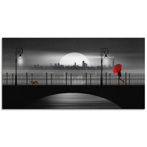 4062144154779 - Glasbild ARTLAND Die Brücke im Regen Bilder Gr B H 100 cm x 50 cm Glasbild Brücken Querformat 1 St schwarz Bild Glasbild Glasbilder Bilder in verschiedenen Größen 4062144154779 - Glasbild ARTLAND Die Brücke im Regen Bilder Gr B H 100 cm x 50 cm Glasbild Brücken Querformat 1 St schwarz Bild Glasbild Glasbilder Bilder in verschiedenen Größen