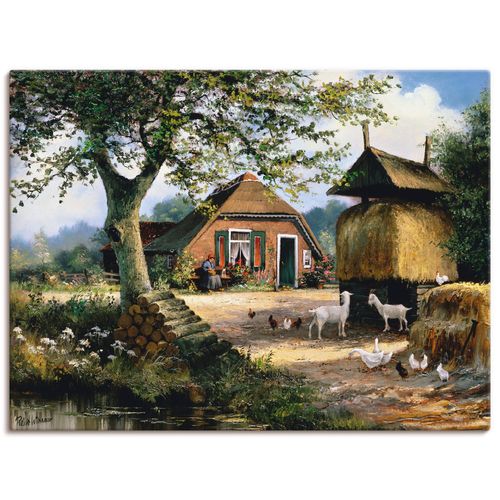 4057738437390 - Wandbild ARTLAND Idyllische Farm mit Hühnern und Ziegen Bilder Gr B H 120 cm x 90 cm Leinwandbild Garten Querformat 1 St grün Bild Leinwandbild Kunstdrucke Bilder als Leinwandbild Wandaufkleber oder Poster in versch Größen 4057738437390 - Wandbild ARTLAND Idyllische Farm mit Hühnern und Ziegen Bilder Gr B H 120 cm x 90 cm Leinwandbild Garten Querformat 1 St grün Bild Leinwandbild Kunstdrucke Bilder als Leinwandbild Wandaufkleber oder Poster in versch Größen