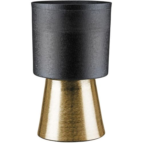 4063387579879 - Tischvase CASABLANCA BY GILDE Übertopf zylindrisch Nama schwarz schwarz B22cm H34cm T22cm Ø22cm Aluminium Vasen