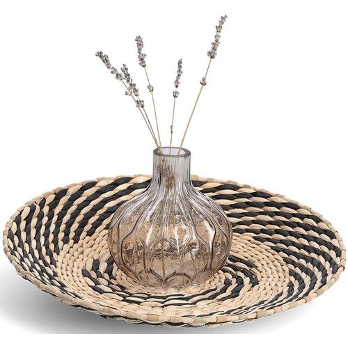 4003368270296 - Dekoschale ZELLER PRESENT beige (natur schwarz) Papier Dekoschalen Ø 35 cm Papiergeflecht