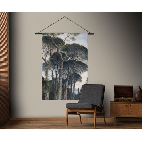 5011583537468 - Wandbild ART FOR THE HOME Schirmkiefern bunt (mehrfarbig) Bilder B H T 100cm x 150cm x 2cm quadratisch Polyester Wandteppich XL B100cm H150cm T2cm