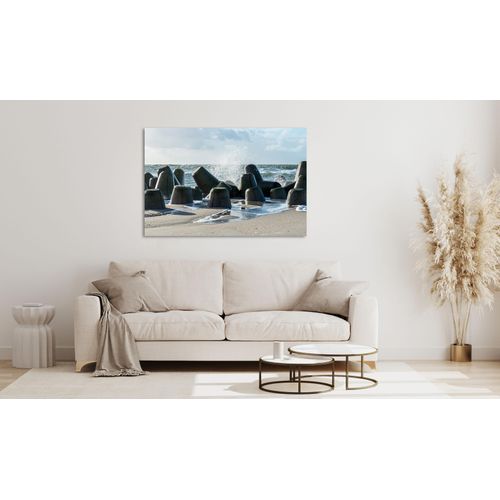 4047809882778 - Acrylglasbild QUEENCE Egilio Bilder Gr B H 80 cm x 60 cm Acrylglasbild Strand Querformat 1 St blau (blau grau) Acrylglasbilder 4047809882778 - Acrylglasbild QUEENCE Egilio Bilder Gr B H 80 cm x 60 cm Acrylglasbild Strand Querformat 1 St blau (blau grau) Acrylglasbilder