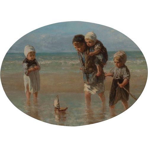5011583536676 - Leinwandbild ART FOR THE HOME Kinder Meer (Jozef Israëls) Bilder Gr B H T 70 cm x 50 cm x 25 cm Leinwandbild 1 St bunt (mehrfarbig) Leinwandbilder
