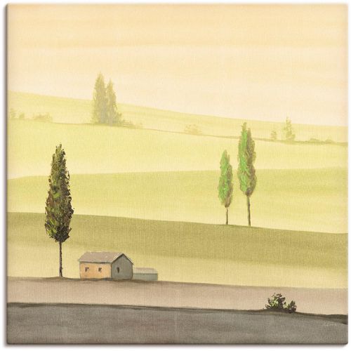 4055327136952 - Wandbild ARTLAND Landschaft in Grün II Bilder Gr B H 100 cm x 100 cm Leinwandbild Wiesen & Bäume 1 St grün Bild Leinwandbild Kunstdrucke Bilder als Alubild Leinwandbild Wandaufkleber oder Poster in versch Größen