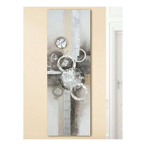 4009079388398 - Leinwandbild GILDE Gemälde Anelli Bilder Gr B H T 50 cm x 150 cm x 30 cm Leinwandbild Abstrakt Querformat 1 St grau Leinwandbilder Bilder handgemalt 50x150 cm dekorativ im Wohnzimmer & Schlafzimmer 4009079388398 - Leinwandbild GILDE Gemälde Anelli Bilder Gr B H T 50 cm x 150 cm x 30 cm Leinwandbild Abstrakt Querformat 1 St grau Leinwandbilder Bilder handgemalt 50x150 cm dekorativ im Wohnzimmer & Schlafzimmer